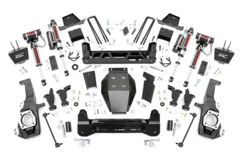 7 Inch Lift Kit Torsion Drop Vertex w/ Overloads Silverado/Sierra 2500HD/3500HD (20-26) Rough Country