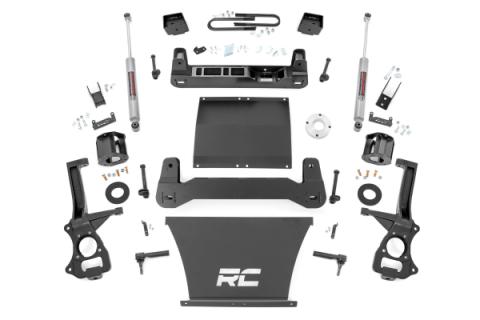 6 Inch Lift Kit Mono Leaf Rear N3 GMC Sierra 1500 2WD (2025-2026) Rough Country