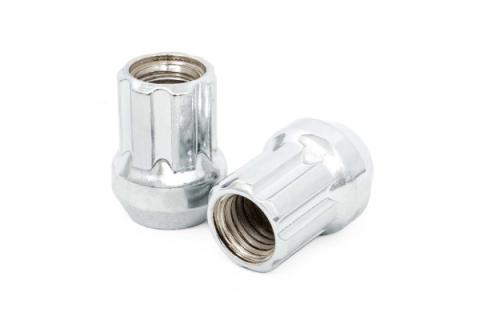 M12 x 1.5 Lug Nut Set of 24 Chrome Open End Rough Country