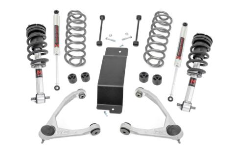 3.5 Inch Lift Kit M1 Struts Forged UCAs Chevy/GMC SUV 1500 2WD/4WD (2007-2020) Rough Country