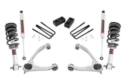 3.5 Inch Lift Kit Cast Steel M1 Strut - Silverado/Sierra 1500 (14-16) Rough Country
