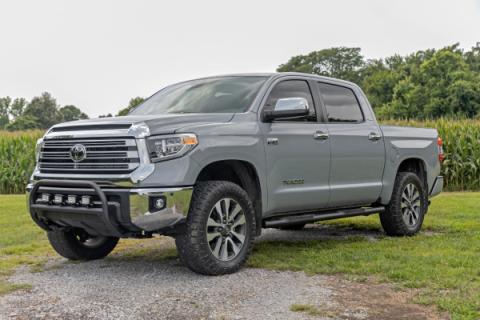 Oval Nerf Step 4.5 Inch Crew Cab Black 07-21 Toyota Tundra 2WD/4WD Rough Country