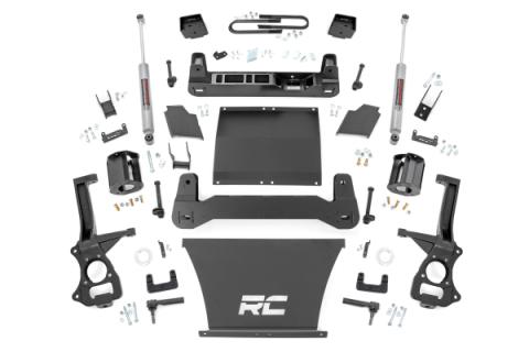 6 Inch Lift Kit Mono Leaf Rear Chevy Silverado 1500 4WD (2025-2026) Rough Country