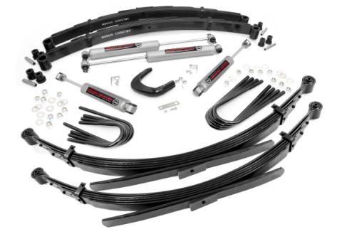 4 Inch Suspension Lift System 88-91 3/4-Ton Suburban 4WD 56 Inch Rear Springs Rough Country