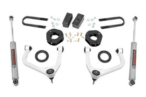 3.5 Inch Lift Kit Mono Leaf Rear GMC Sierra 1500 2WD/4WD (2019-2024) Rough Country