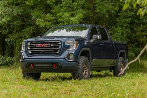 3.5 Inch Lift Kit Mono Leaf Rear Red GMC Sierra 1500 2WD/4WD (2019-2024) Rough Country