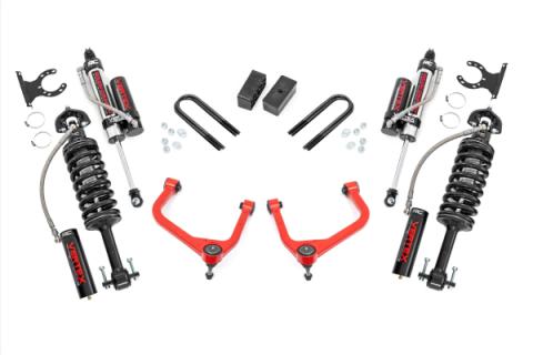 3.5 Inch Lift Kit Mono Leaf Rear Vertex Red GMC Sierra 1500 2WD/4WD (19-24) Rough Country
