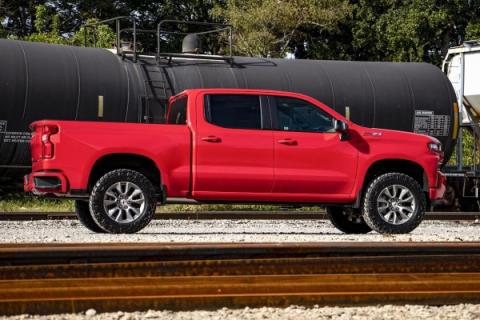 3.5 Inch Lift Kit Vertex Red Chevy Silverado 1500 2WD/4WD (2019-2024) Rough Country