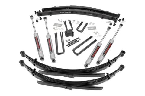 4 Inch Lift Kit Rear Springs Dana 44 Dodge W200 Truck/W300 Truck 4WD (1978-1980) Rough Country