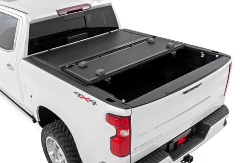 Hard Low Profile Bed Cover 6 Foot 7 Inch Bed Rail Cap Silverado/Sierra 1500/2500HD/3500HD (14-19 &amp; Classic) Rough Country