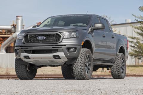 3.5 Inch Lift Kit Forged Alum UCA Cast Steel Knuckles 19-22 Ford Ranger 4WD Rough Country