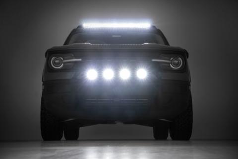 Nudge Bar 20 Inch Black Series Single Row LED 21-Up Ford Bronco Sport Rough Country