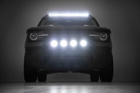 Nudge Bar 20 Inch Chrome Series Single Row LED 21-Up Ford Bronco Sport Rough Country