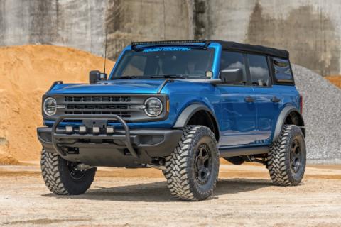 Nudge Bar 20 Inch Black Series Single Row LED 21-Up Ford Bronco 4WD Rough Country