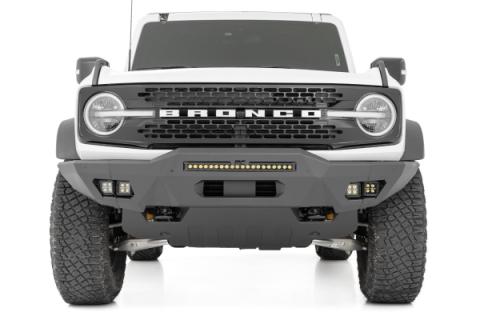 Front Bumper Modular Full Wings Flood Fog Ford Bronco 4WD (21-25) Rough Country