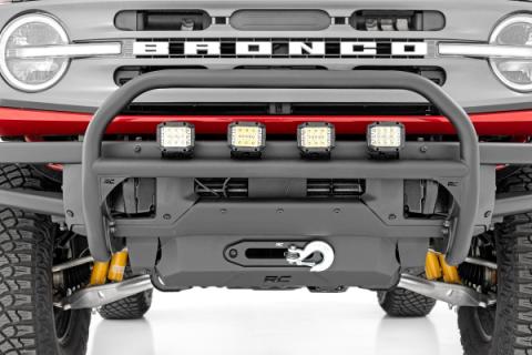 Nudge Bar 20 Inch Black DRL Single Row LED OE Modular Steel Ford Bronco (21-25) Rough Country