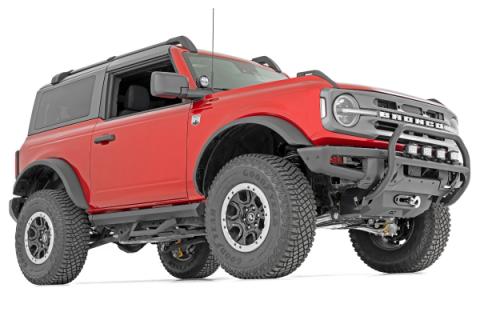 Nudge Bar 20 Inch Chrome Single Row LED OE Modular Steel Ford Bronco (21-25) Rough Country