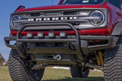 Nudge Bar 20 Inch Chrome Single Row LED OE Modular Steel Ford Bronco (21-25) Rough Country