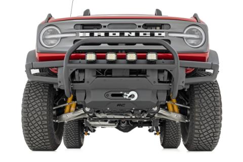 Nudge Bar 3 Inch Wide Angle Led (x4) Oe Modular Steel Ford Bronco (21-25) Rough Country
