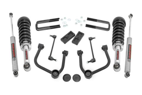 3 Inch Lift Kit N3 Struts Ford Ranger 4WD (2024-2025) Rough Country