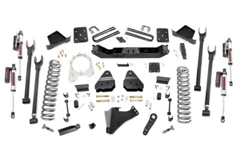 6 Inch Ford 4-Link Suspension Lift Kit 3.5 Inch Axle Diam Vertex Reservoir Shocks 17-19 F-250 4WD Diesel w/o Overloads Rough Country