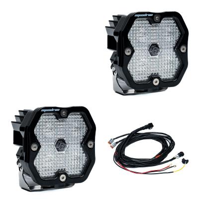 Squadron 2.0 Sport Black LED Auxiliary Light Pod Pair Universal Clear Work/Scene Baja Designs