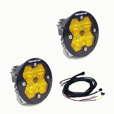 Squadron-R 2.0 Sport Black LED Auxiliary Light Pod Pair Universal Baja Amber Wide Cornering Baja Designs