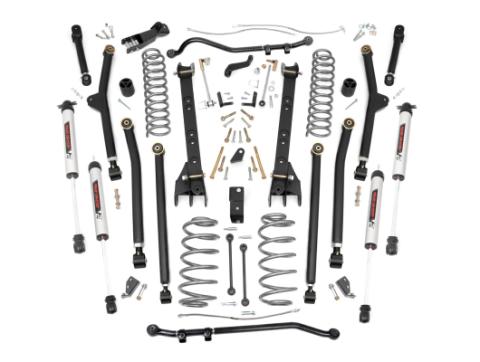 4 Inch Lift Kit Long Arm V2 Jeep Wrangler TJ 4WD (1997-2006) Rough Country