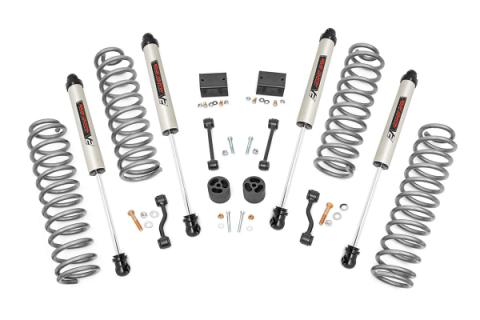 2.5 Inch Jeep Suspension Lift Kit V2 Shocks &amp; Springs 18-20 Wrangler JL Rubicon Rough Country