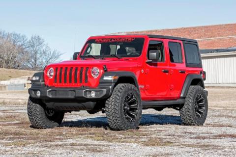 2.5 Inch Jeep Suspension Lift Kit V2 Shocks &amp; Springs 18-20 Wrangler JL Rubicon Rough Country