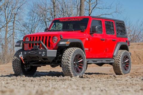 3.5 Inch Lift Kit C/A Drop Stage 1 V2 Jeep Wrangler Unlimited (18-23) Rough Country