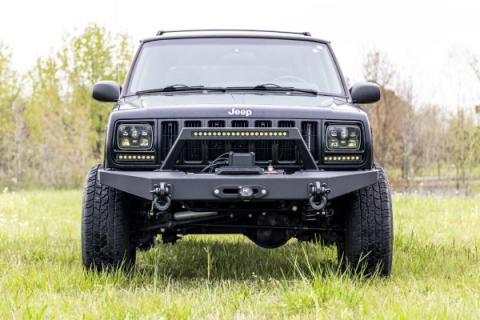 Jeep Cherokee XJ 3 Inch Suspension Lift System w/V2 Shocks Add-A-Leaf For 84-01 Jeep Cherokee XJ Rough Country