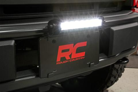 Universal 8 Inch LED License Plate Kit Black Series Rough Country