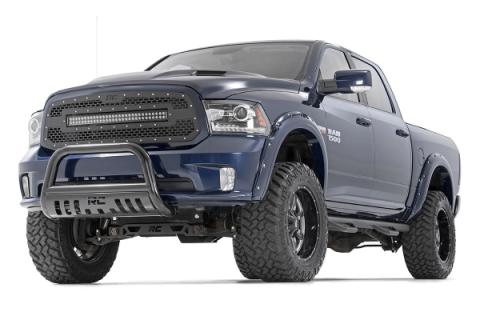Dodge Mesh Grille 30 Inch Dual Row Black Series LED w/Cool White DRL 13-18 RAM 1500 Rough Country