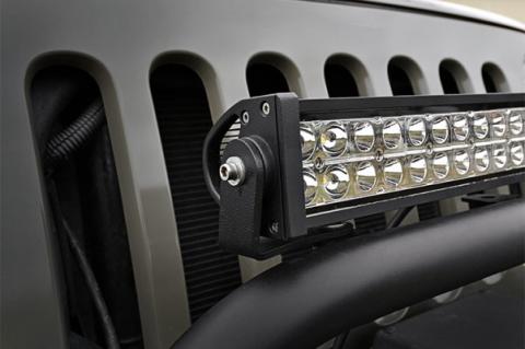 Jeep 20 Inch LED Light Bar Bumper Hoop Mounts TJ/YJ Rough Country