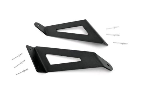 Ford 54 Inch Curved LED Light Bar Upper Windshield Mounts 99-16 F-250/F-350 Super Duty Rough Country