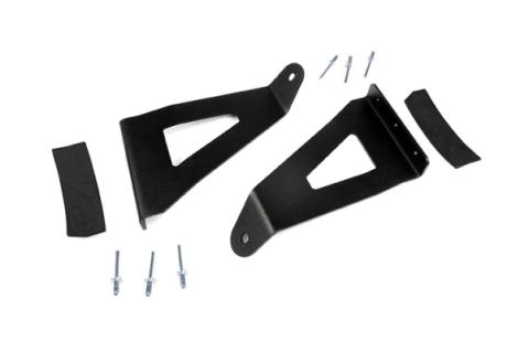 Ford 54 Inch Curved LED Light Bar Upper Windshield Mounts 04-14 F-150 Rough Country