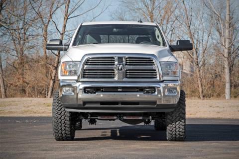 Dodge Hidden Bumper Kit w/ 20-Inch LED Light Bar Black Series 03-18 Ram 2500/3500 Rough Country