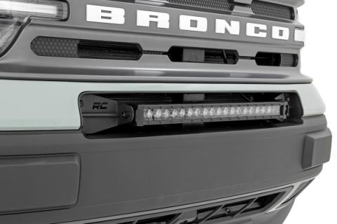 20 Inch CREE LED Light Bar Single Row Black Series w/Cool White DRL Rough Country