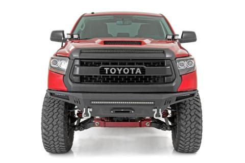 Toyota 2-inch LED Lower Windshield Ditch Kit (14-20 Tundra Black Series Spot Pattern) Rough Country