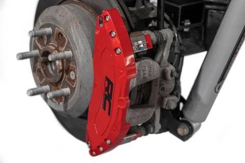 Caliper Covers Front and Rear Red Jeep Gladiator JT 4WD (2020-2025) Rough Country
