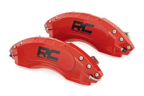 Caliper Covers Front and Rear Red Sport Jeep Gladiator JT/Wrangler JL (18-26) Rough Country