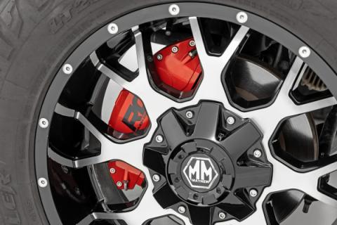 Caliper Covers Front and Rear Red Toyota Tacoma 2WD/4WD (2024-2026) Rough Country