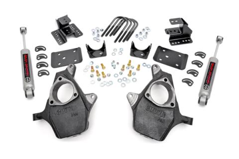 Lowering Kit Knuckle 2 Inch FR 4 Inch RR Silverado/Sierra 1500 (07-14) Rough Country
