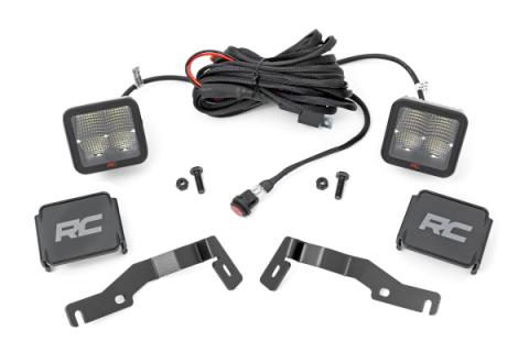 LED Light Kit Ditch Mount 2 Inch Spectrum Pair Spot Toyota Tacoma (24-26) Rough Country
