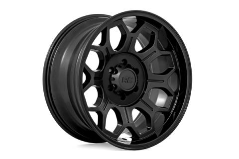 77 Series Wheel One-Piece Semi Gloss Black 20x9 6x5.5 -12mm Rough Country