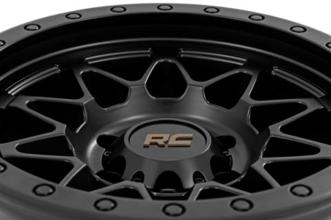 78 Series Wheel Simulated Beadlock Black 17x8.5 6x5.5 +0mm Rough Country