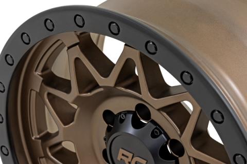 78 Series Wheel Simulated Beadlock Bronze/Black 17x8.5 6x135 +0mm Rough Country