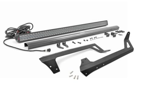 LED Light Kit Windshield 50 Inch Spectrum Dual Row Jeep Wrangler JK/Wrangler Unlimited (07-18) Rough Country