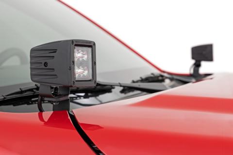 LED Light Kit Ditch Mount 2 Inch Spectrum Pair Spot Nissan Frontier (22-26) Rough Country
